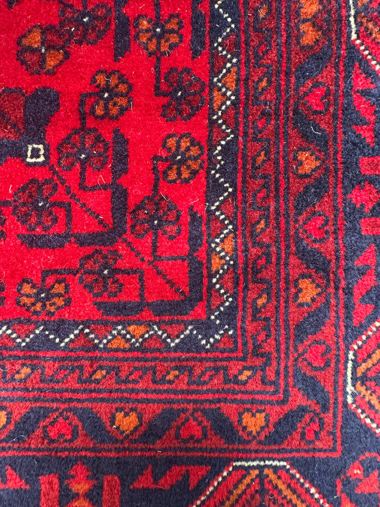 Afghan elephant foot rug 200x152 cm