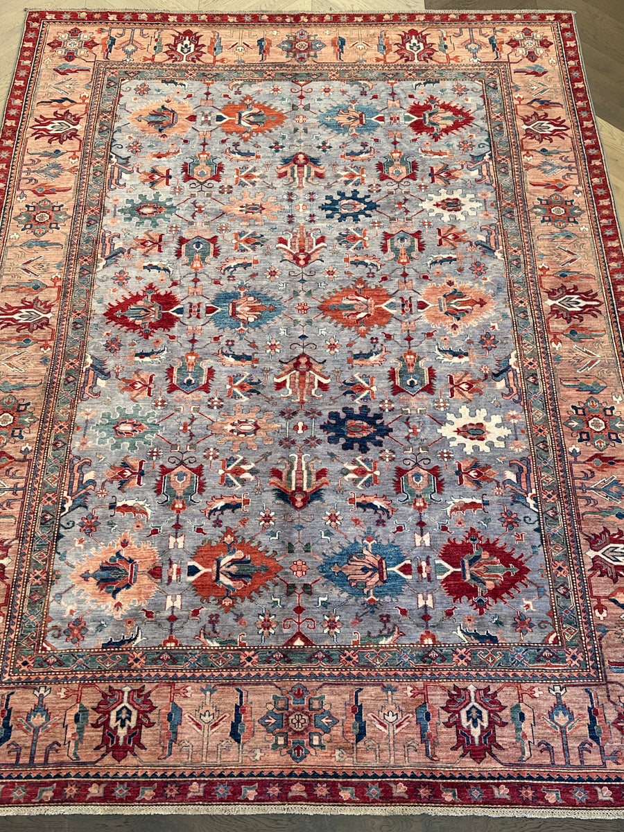 Afghan handmade rug,Chobi. Size:369x269 cm