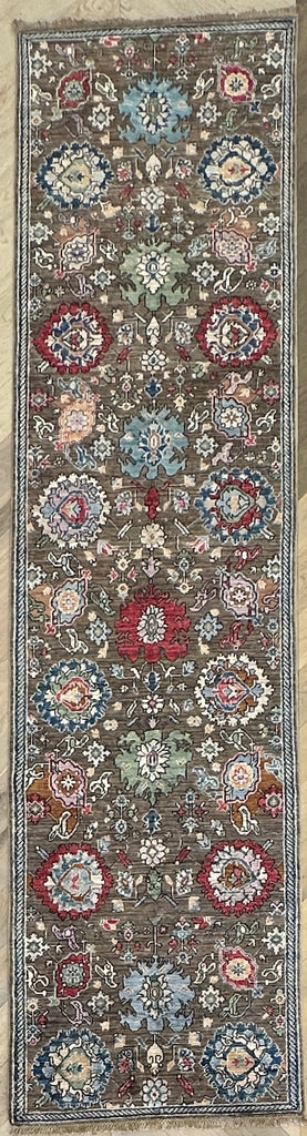 Afghan handmade Chobi runner 344x86 cm