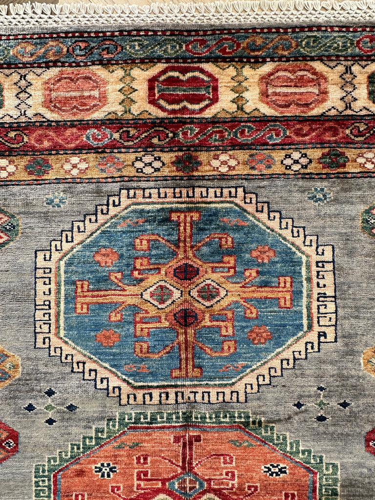 Afghan handmade rug,Chobi. Size: 233x176 cm