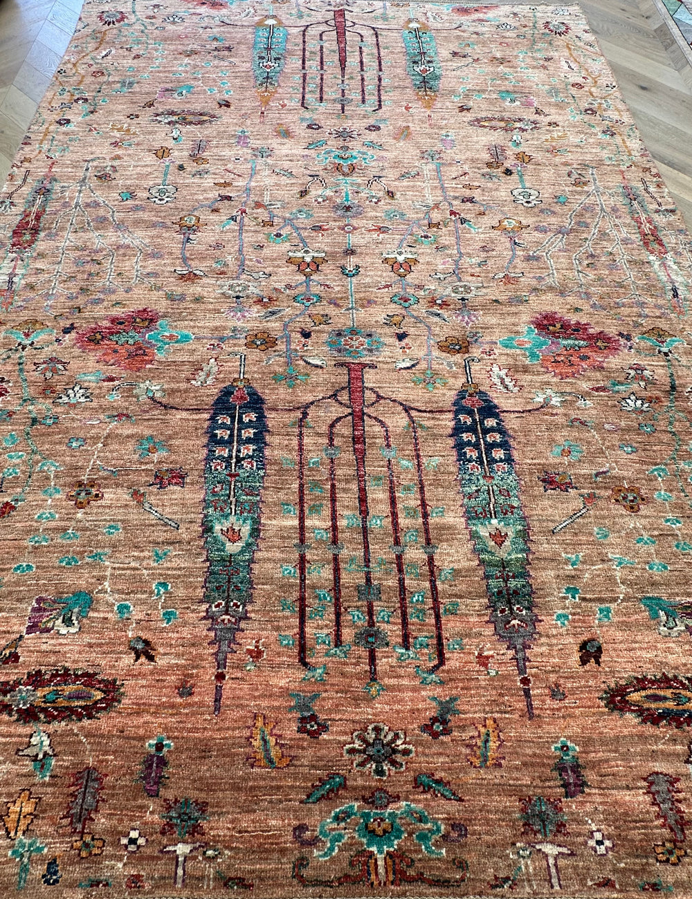 Afghan handmade rug,Chobi. Size:326x240 cm