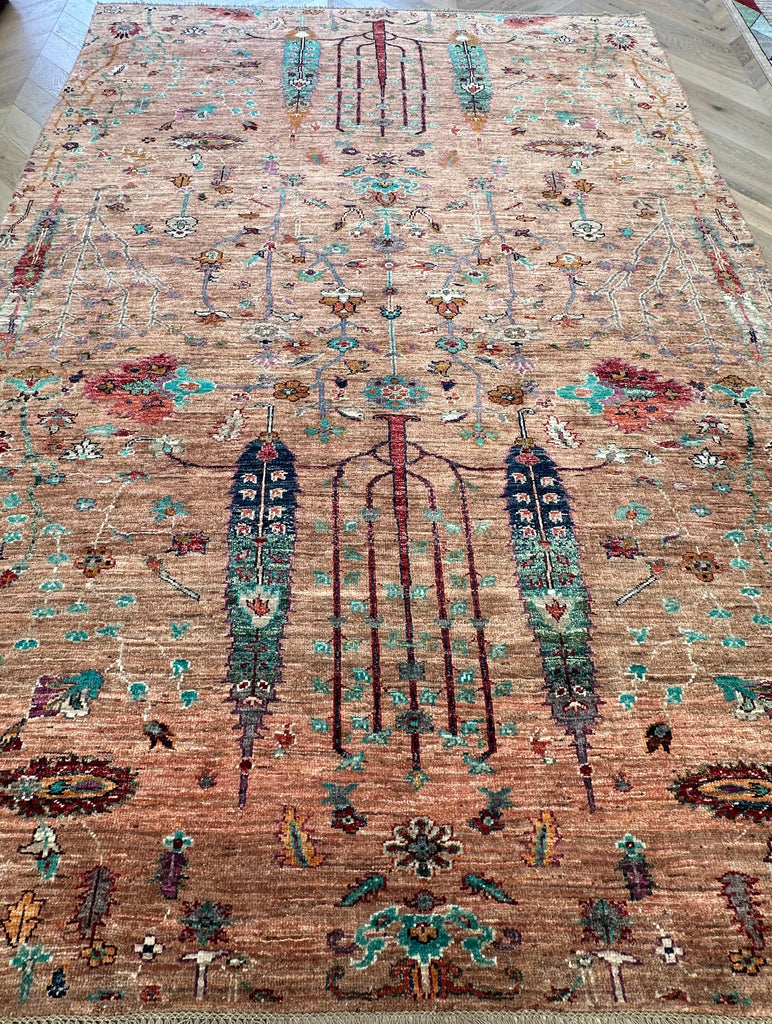 Afghan handmade rug,Chobi. Size:326x240 cm