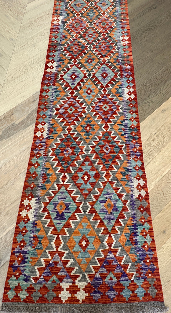 Afghan hand made Kilim runner 300x80 cm