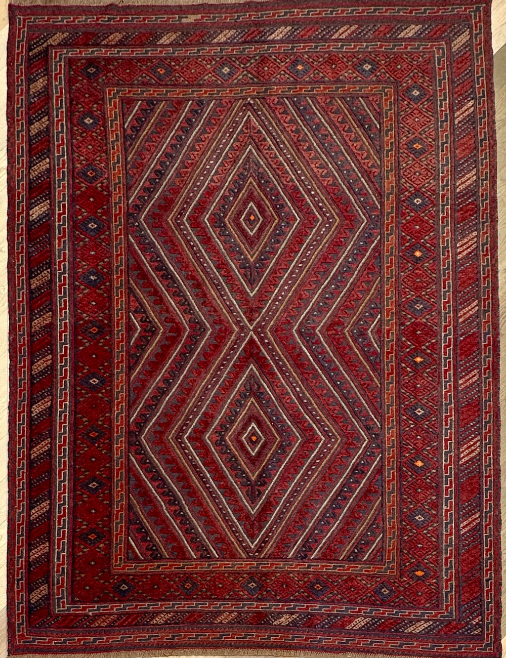 HANDMADE AFGHAN MUSHWANI KILIM 278x207 CM