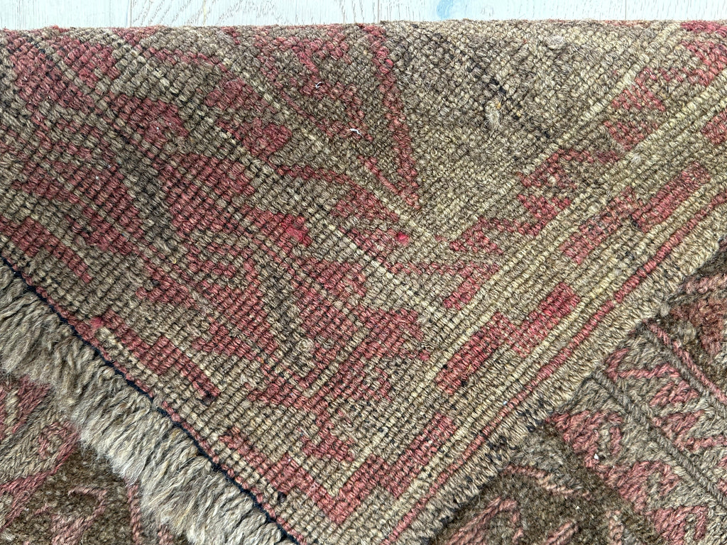 HANDMADE AFGHAN MUSHWANI KILIM | 138x112 CM|