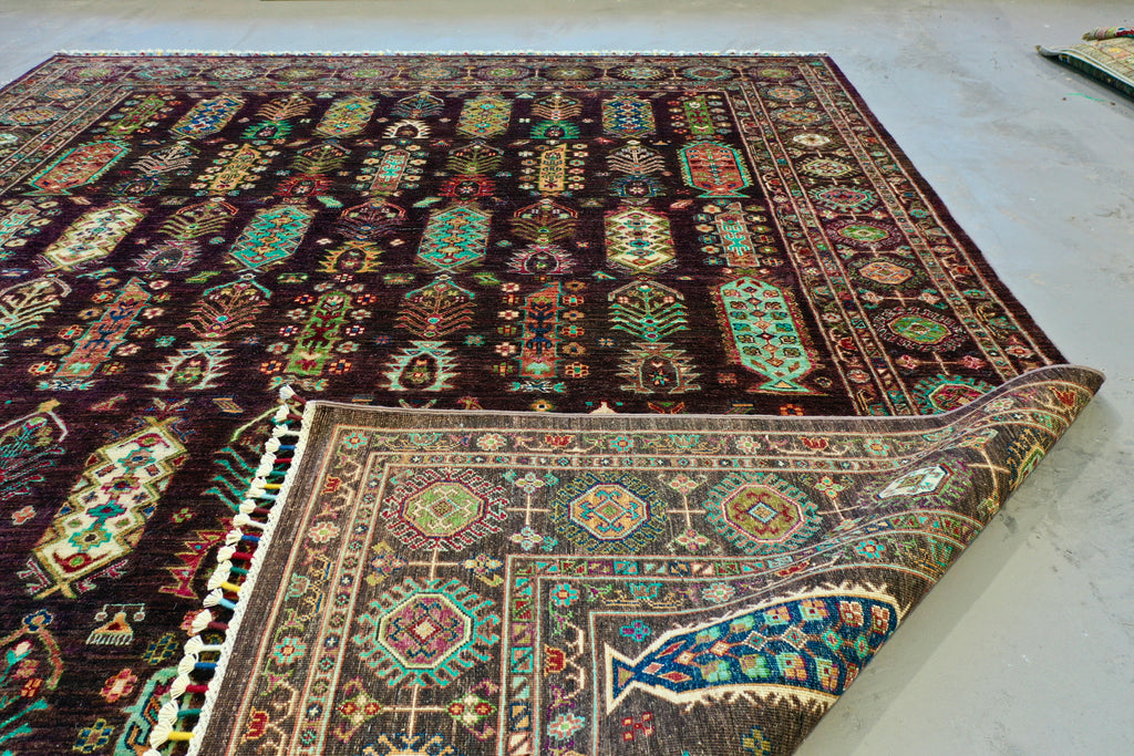 Brown Afghan Chobi 291x237cm