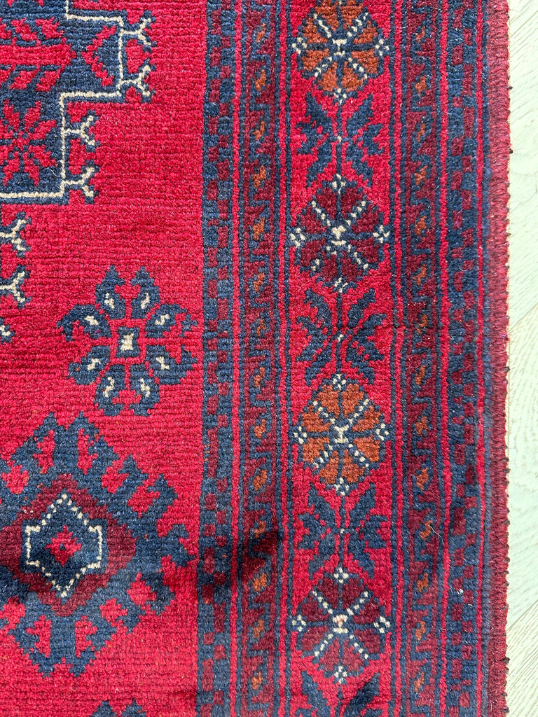 Afghan elephant foot rug 192x128 cm