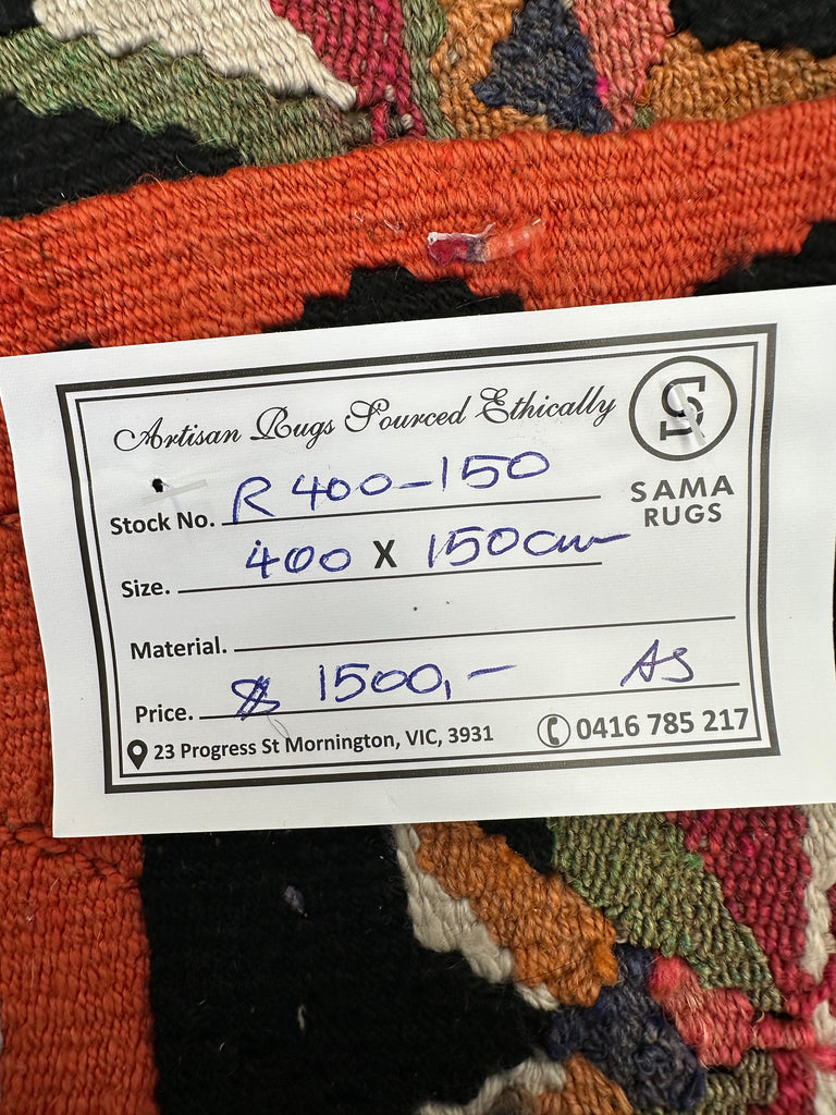 Chobi Kilim 400x150 cm