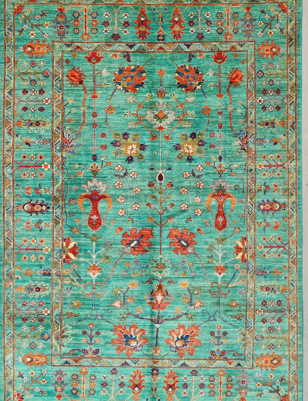 Turquoise Afghan Chobi rug 178x249cm