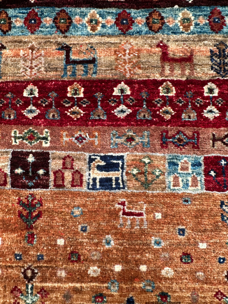 Afghan handmade rug,Chobi. Size: 208x153 cm