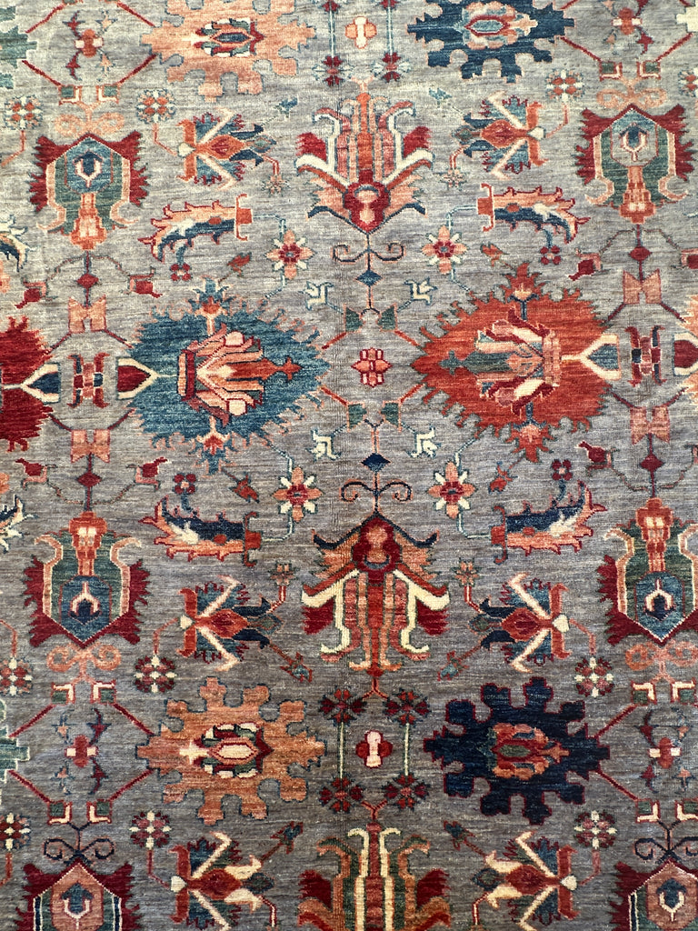 Afghan handmade rug,Chobi. Size:369x269 cm