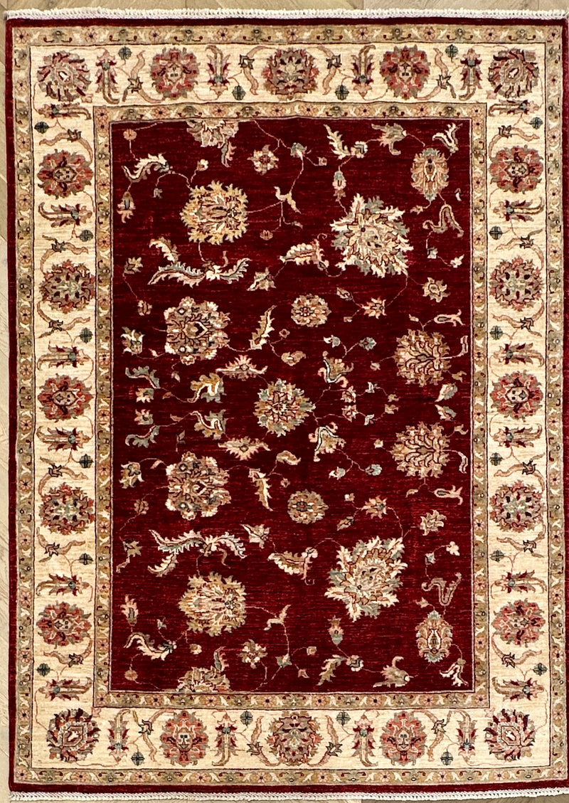 Afghan handmade rug,Chobi. Size: 238x176 cm loop