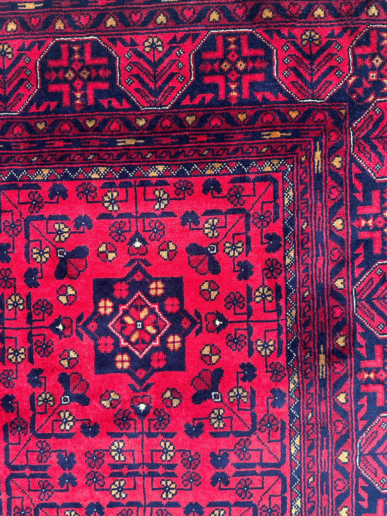 Afghan elephant foot rug 203x155 cm