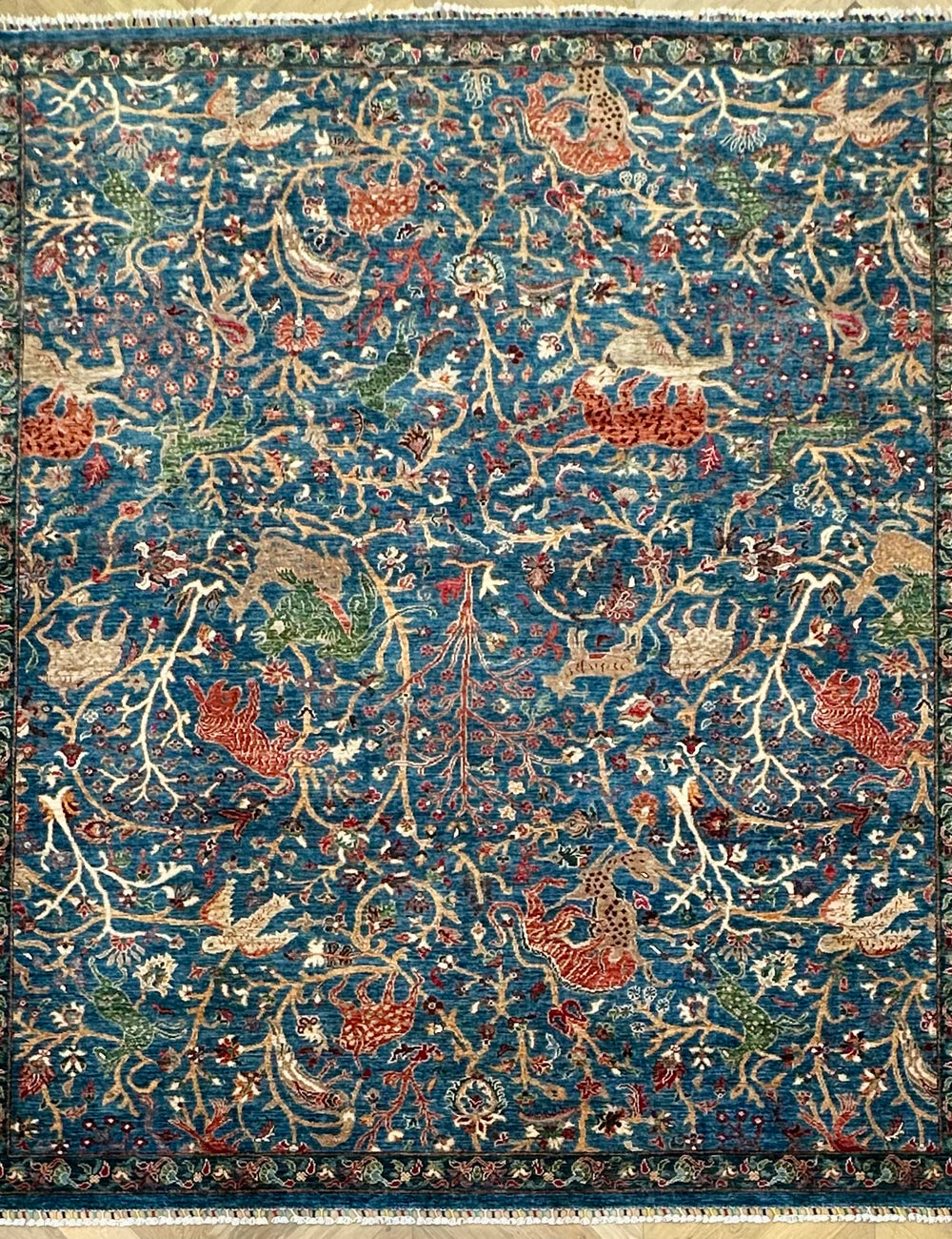 Afghan handmade rug,Chobi. Size:299x251cm