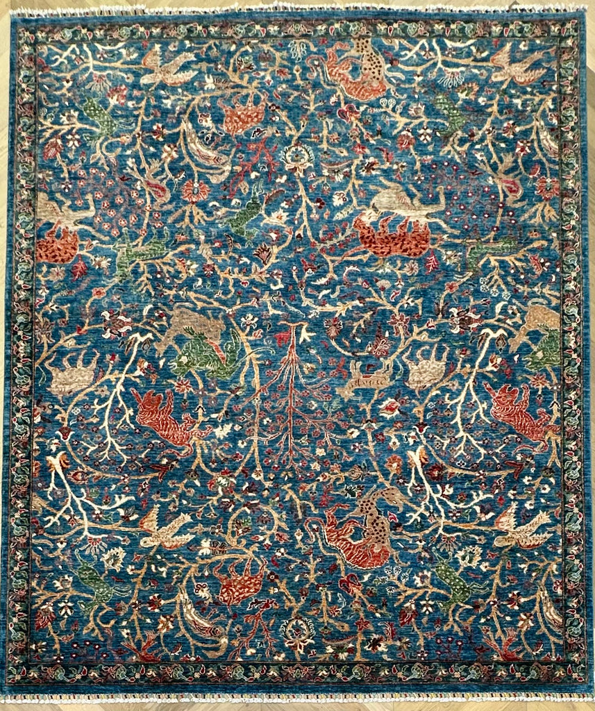 Afghan handmade rug,Chobi. Size:299x251cm
