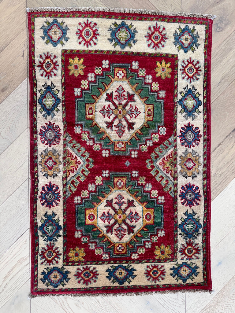 Handmade Afghan door mat rug