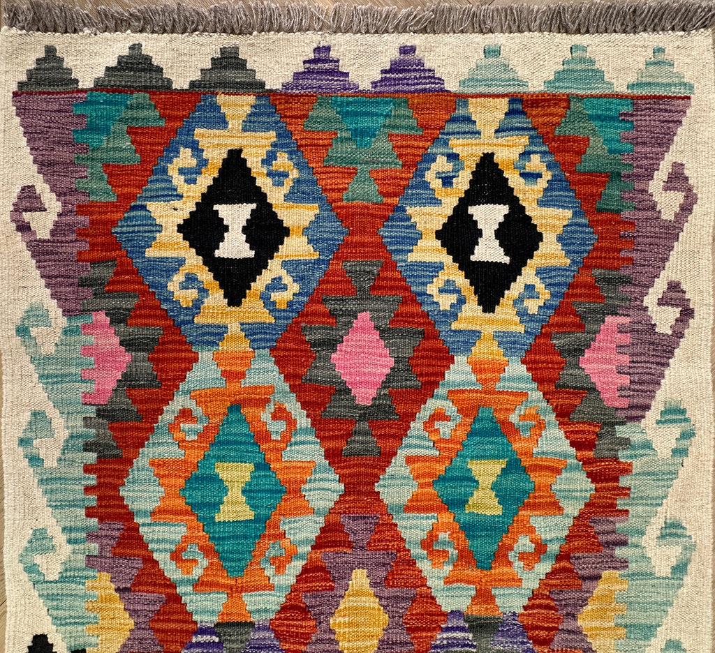 Afghan hand made Kilim runner 291x81 cm