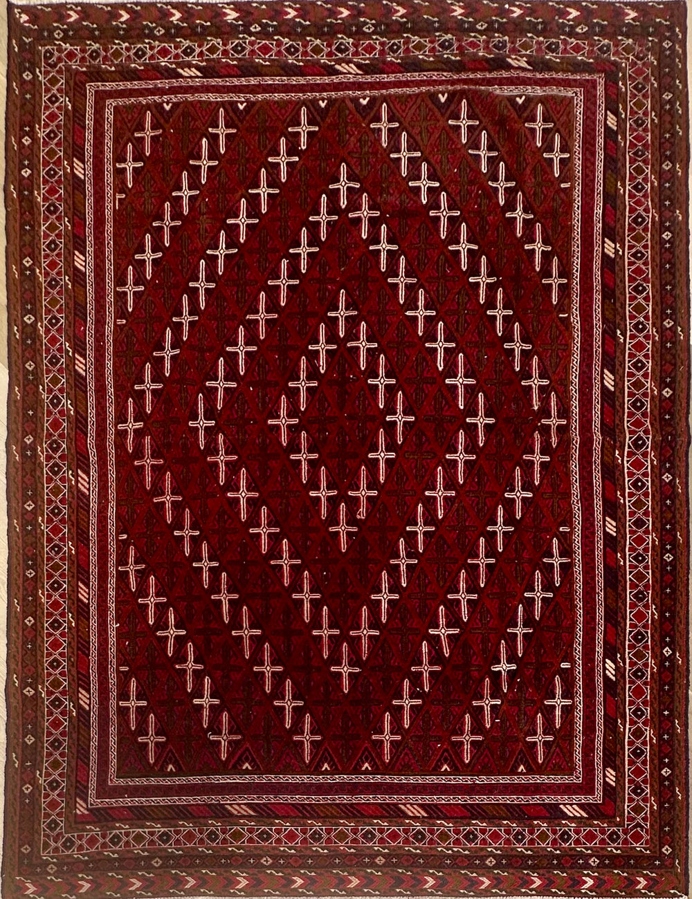 HANDMADE AFGHAN MUSHWANI KILIM | 281x214 CM|