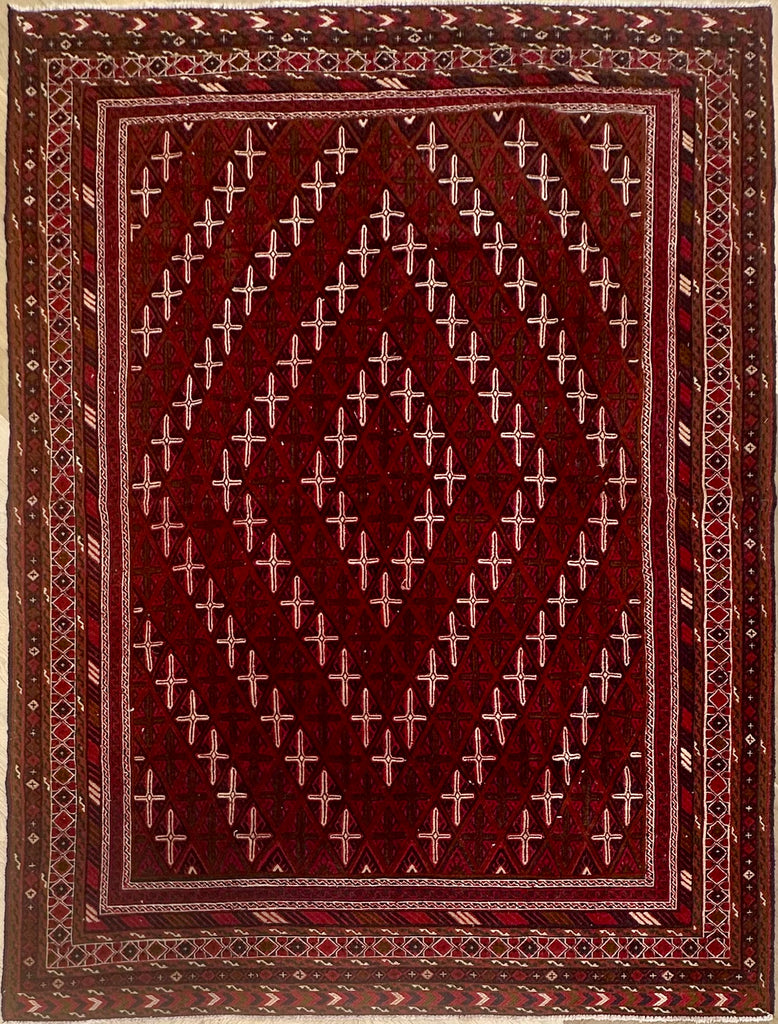 HANDMADE AFGHAN MUSHWANI KILIM | 281x214 CM|