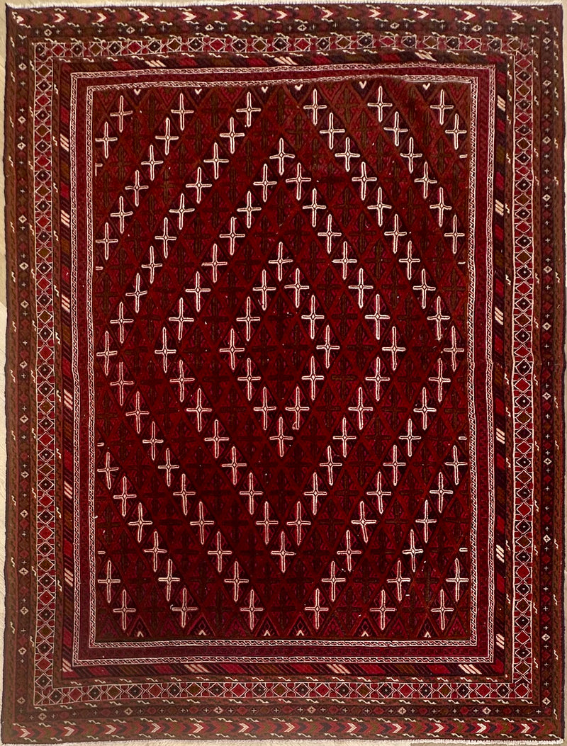 HANDMADE AFGHAN MUSHWANI KILIM | 281x214 CM|