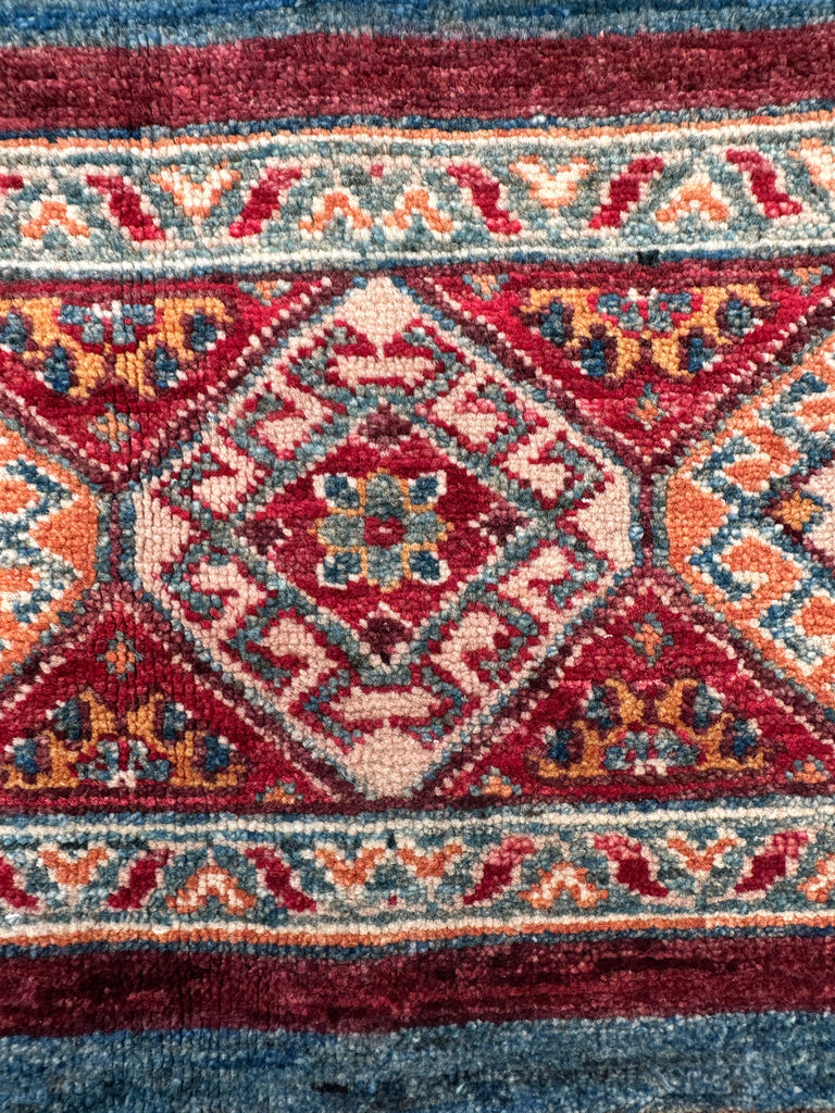 Afghan handmade rug,Chobi . Size: 237x189 cm