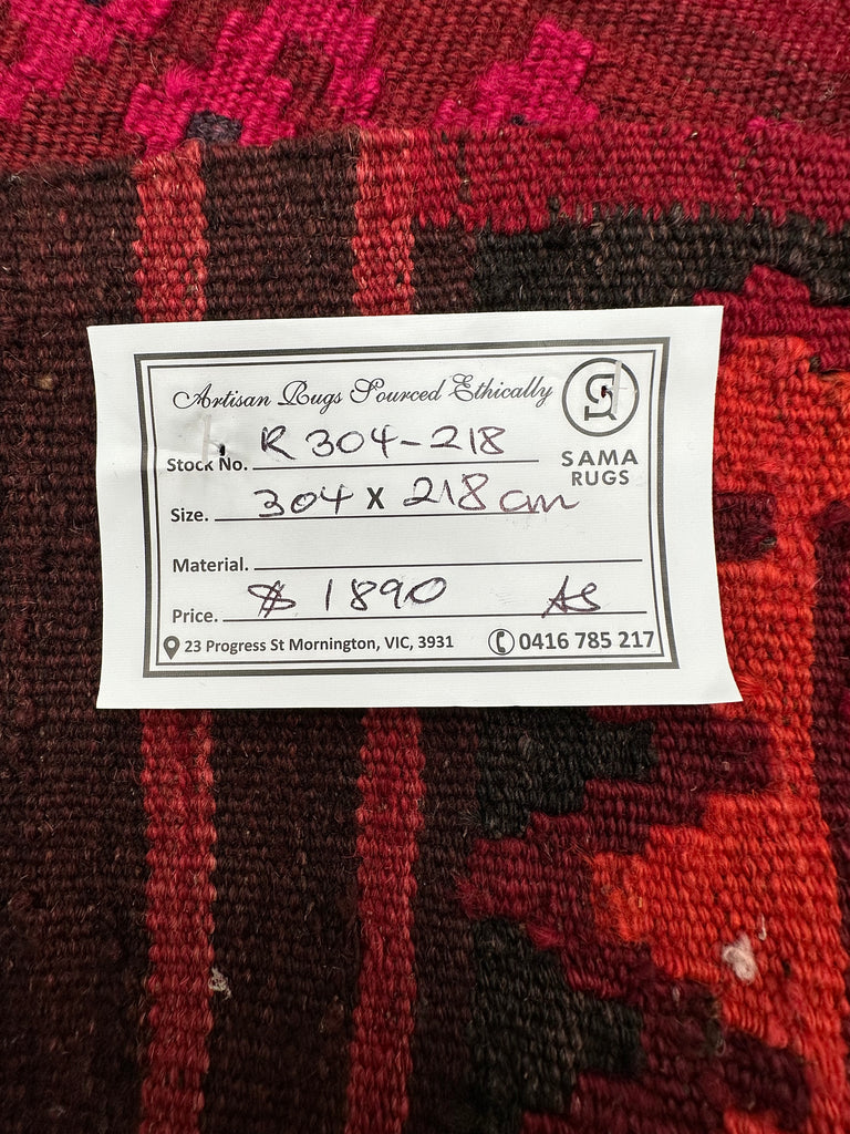 Aghan handmade Kilim 304x218 cm