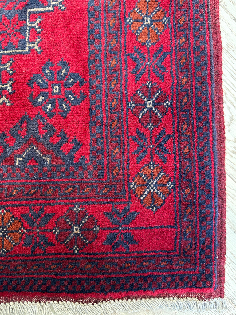 Afghan elephant foot rug 192x128 cm