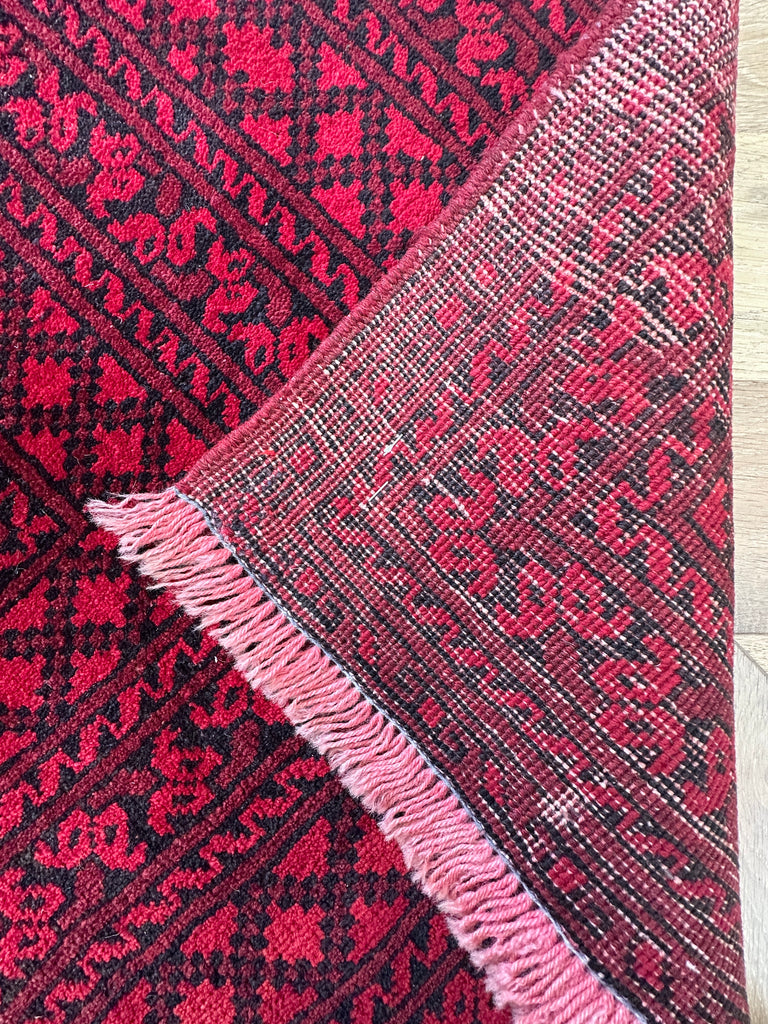 Rare Afghan Turkman elephant foot rug  295x200 cm