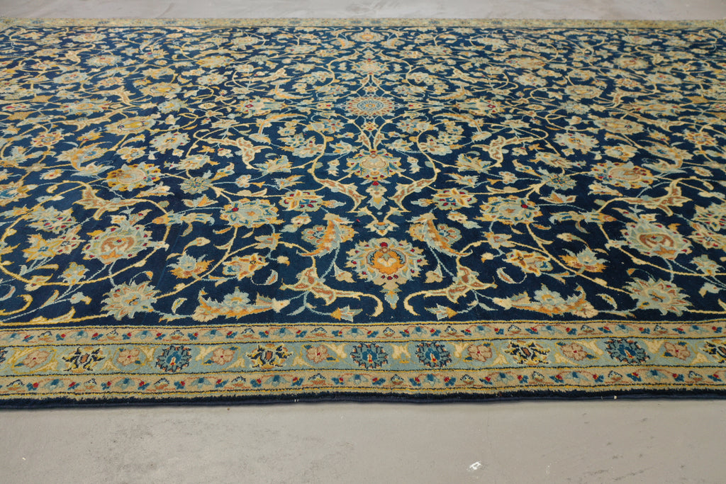 Afghan Vintage Sarouk Navy rug 333x227