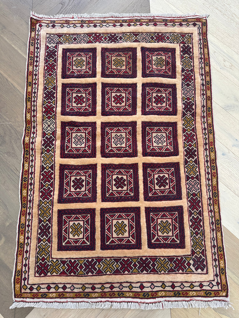 HANDMADE AFGHAN MUSHWANI KILIM | 120x80 CM|