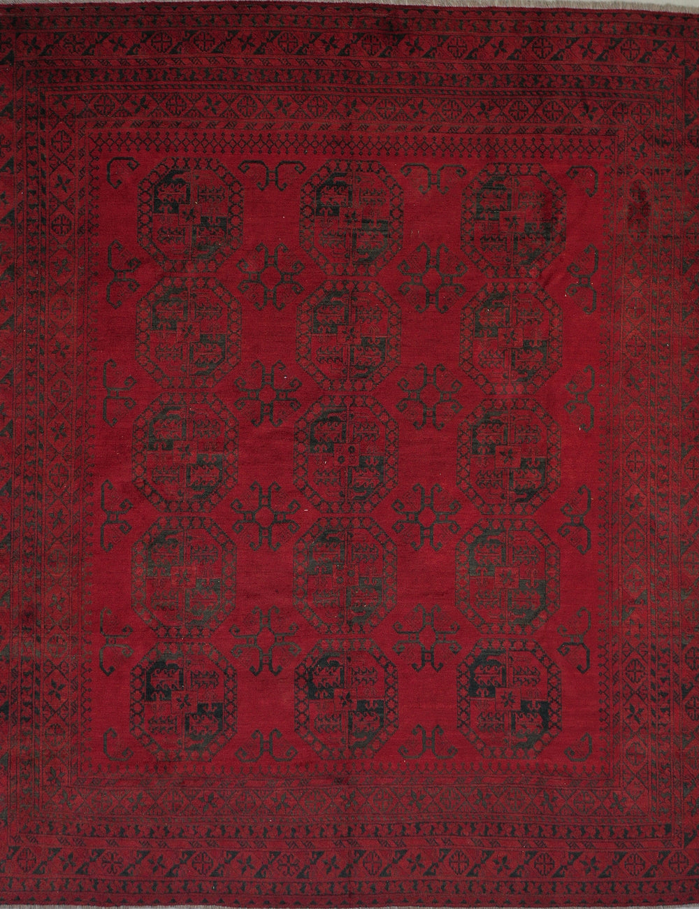 Afghan elephant foot rug 363x312cm