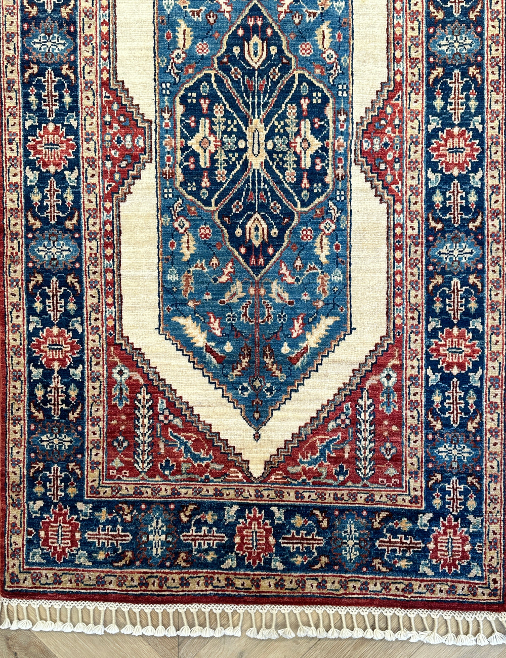 Afghan handmade chobi runner 357x85cm