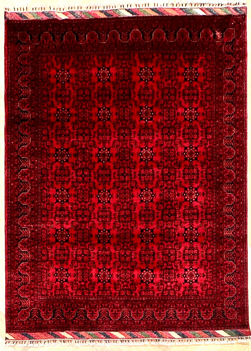 Afghan elephant foot rug 232x171 cm