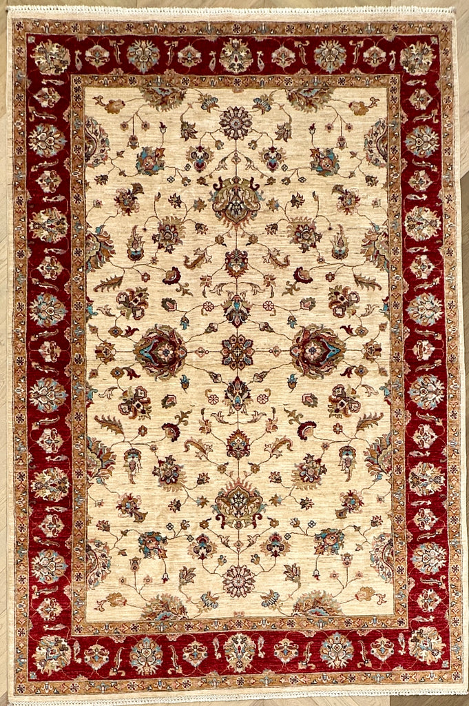Afghan handmade rug,Chobi . Size: 293x198 cm