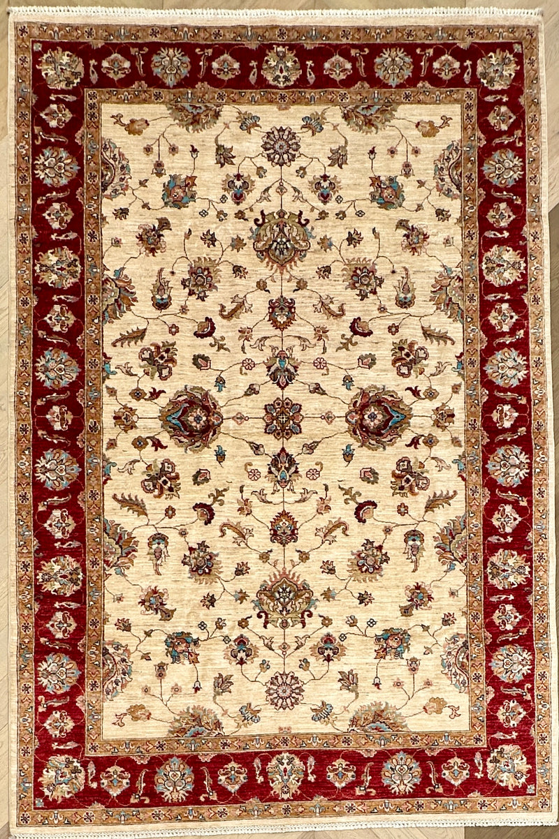 Afghan handmade rug,Chobi . Size: 293x198 cm
