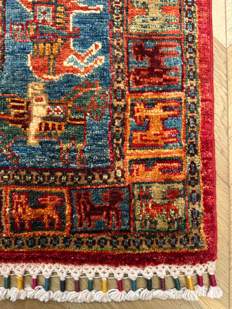 Afghan handmade rug,Chobi . Size: 260x184 cm