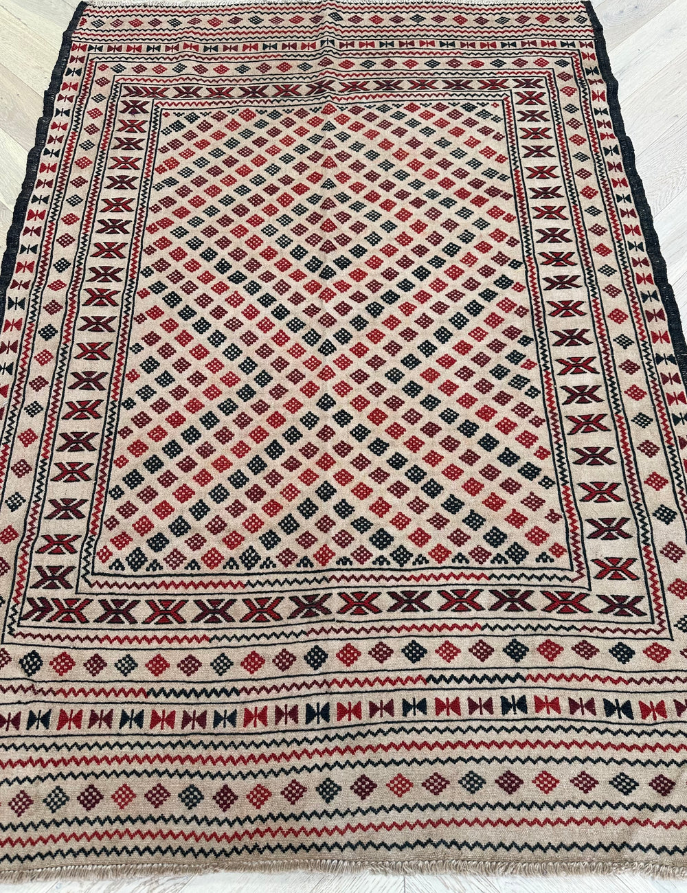 Afghan handmade kilim  Size: 190x130 cm