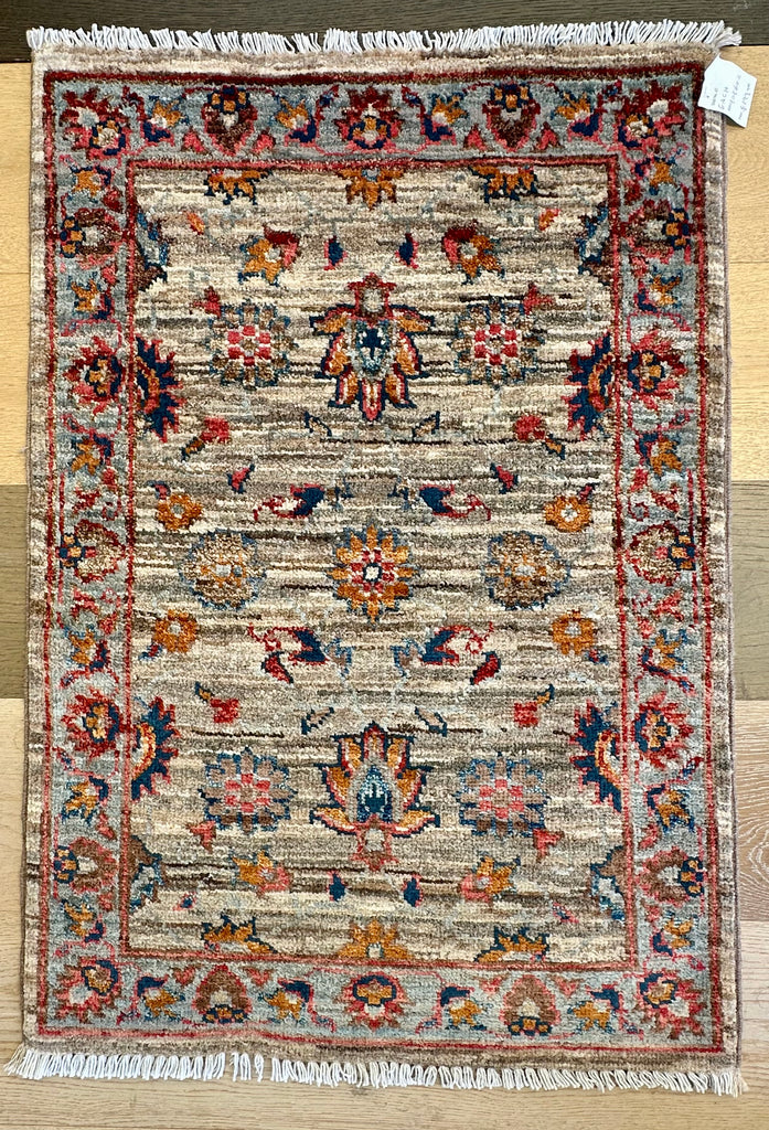 Afghan handmade small rug, doormat Chobi. Size: 90x60cm