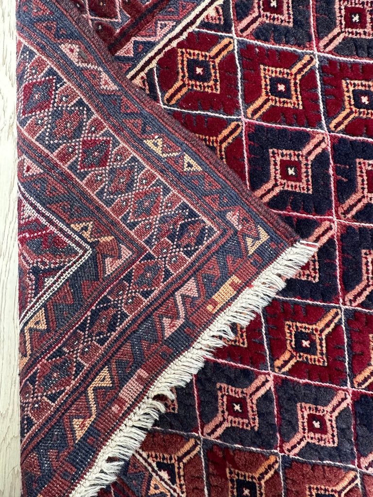 HANDMADE AFGHAN MUSHWANI KILIM RUNNER | 203x82  CM|