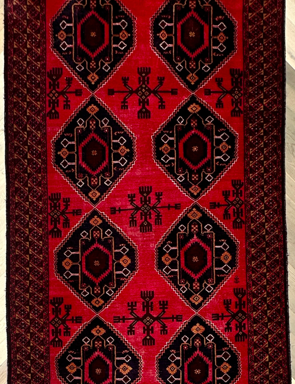 Handmade Afghan Maimana Rug 420x230  cm