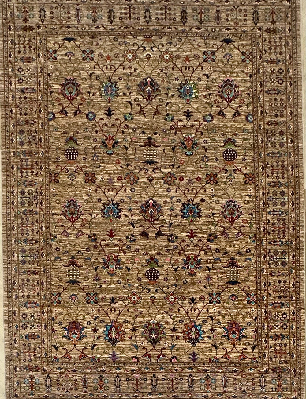 Afghan handmade rug,Chobi. Size:340x256j cm