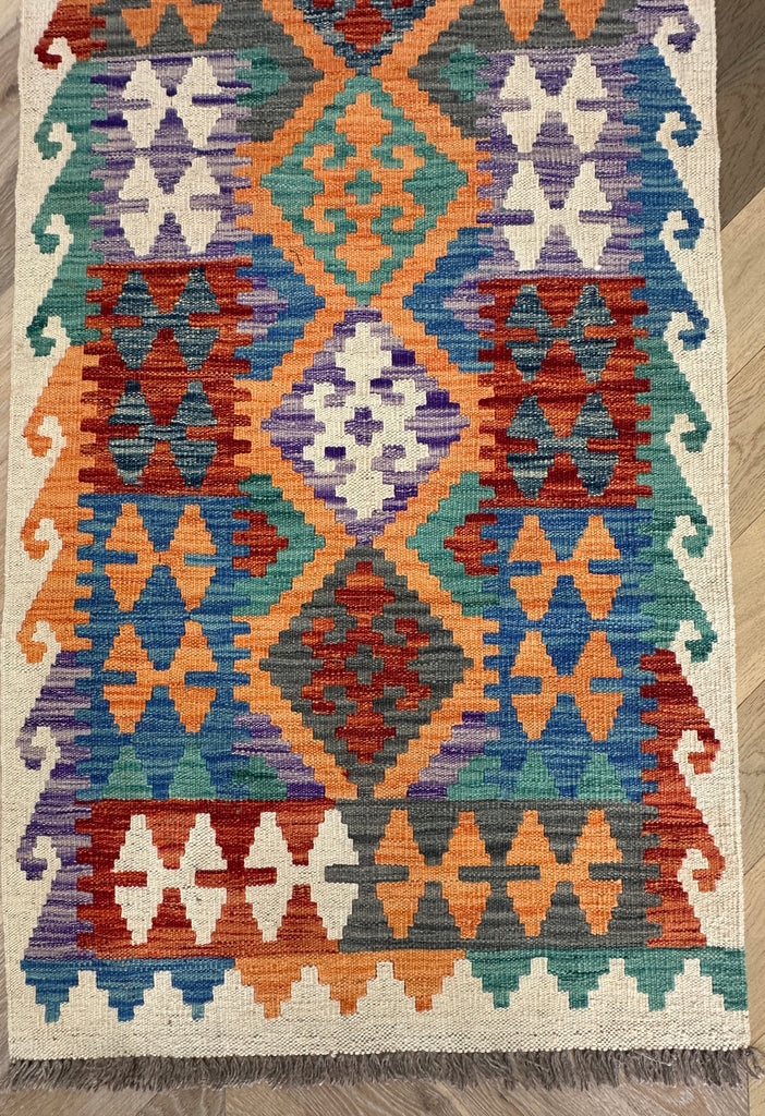 Afghan hand made Kilim runner 293x81cm