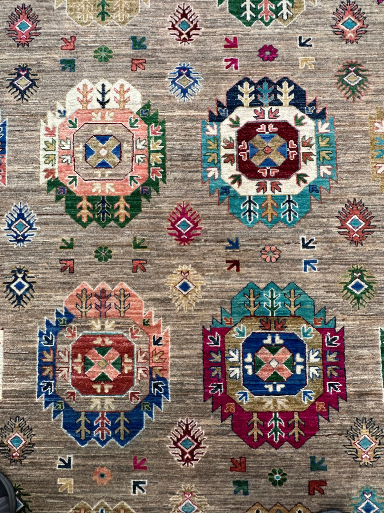 Afghan handmade rug,Chobi. Size:351x252 cm