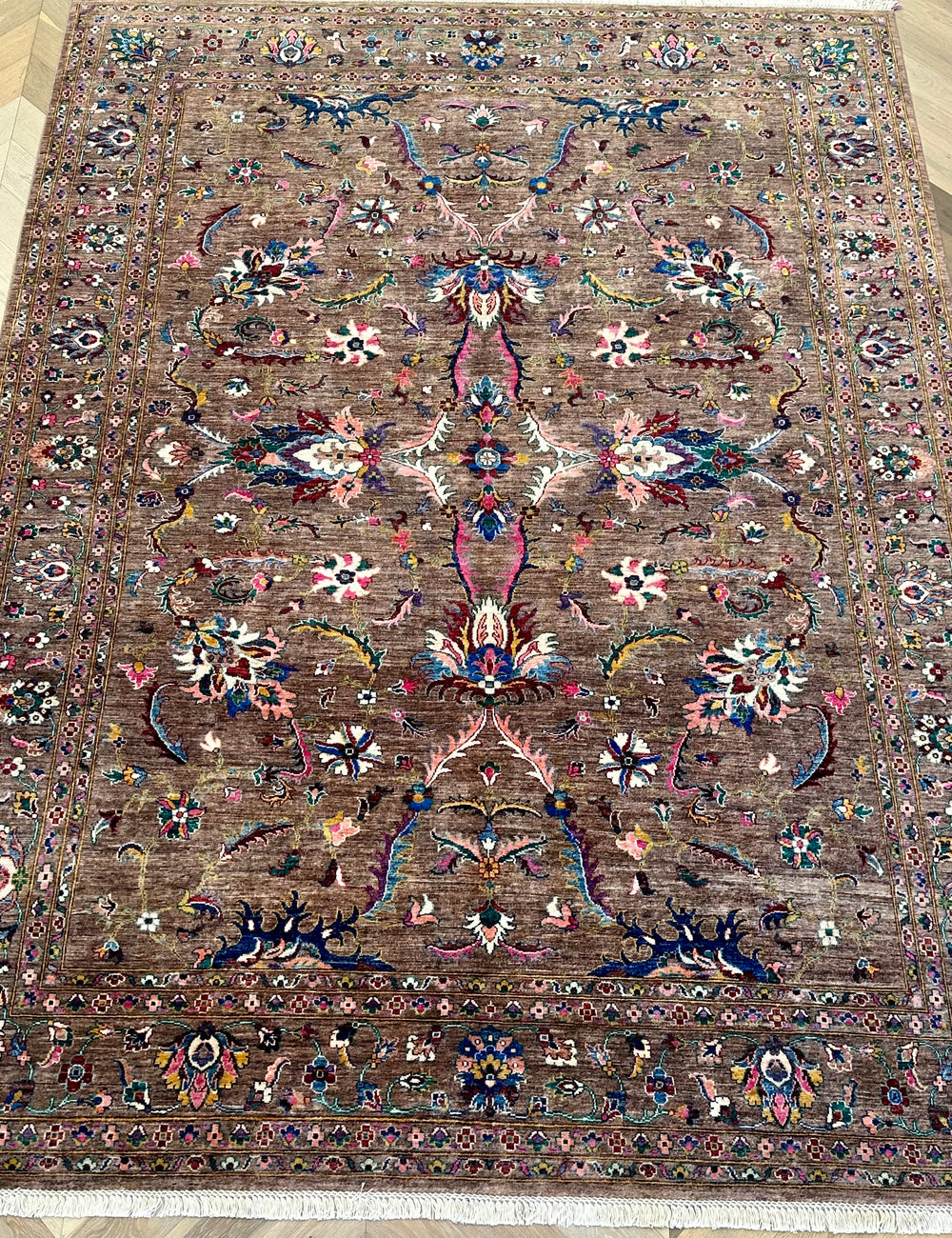 Afghan handmade rug,Chobi. Size:334x245 cm