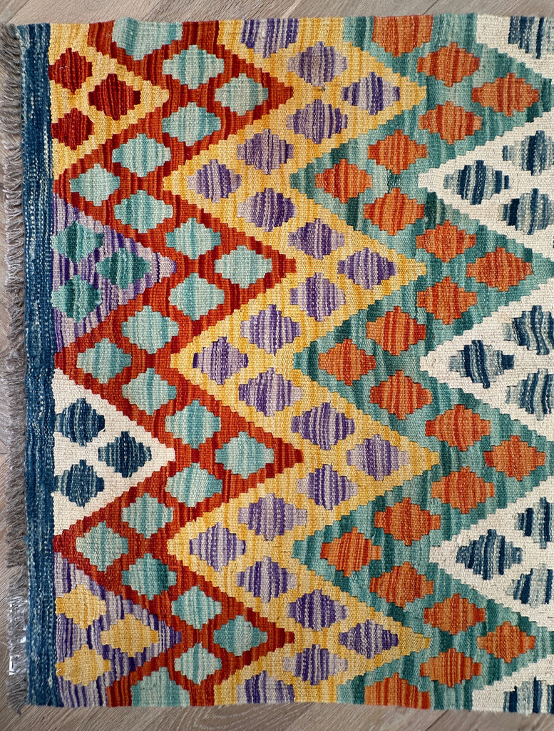Afghan hand made Kilim runner 402x87 cm