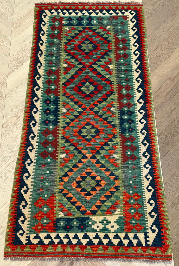 Afghan hand made Kilim runner 207x96 cm