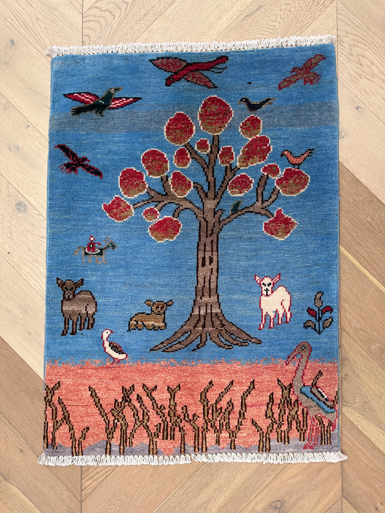 Handmade Afghan door mat rug