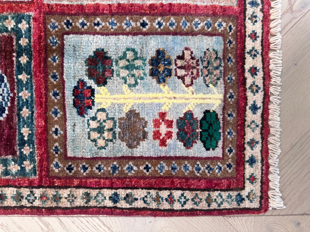 Handmade Afghan door mat rug