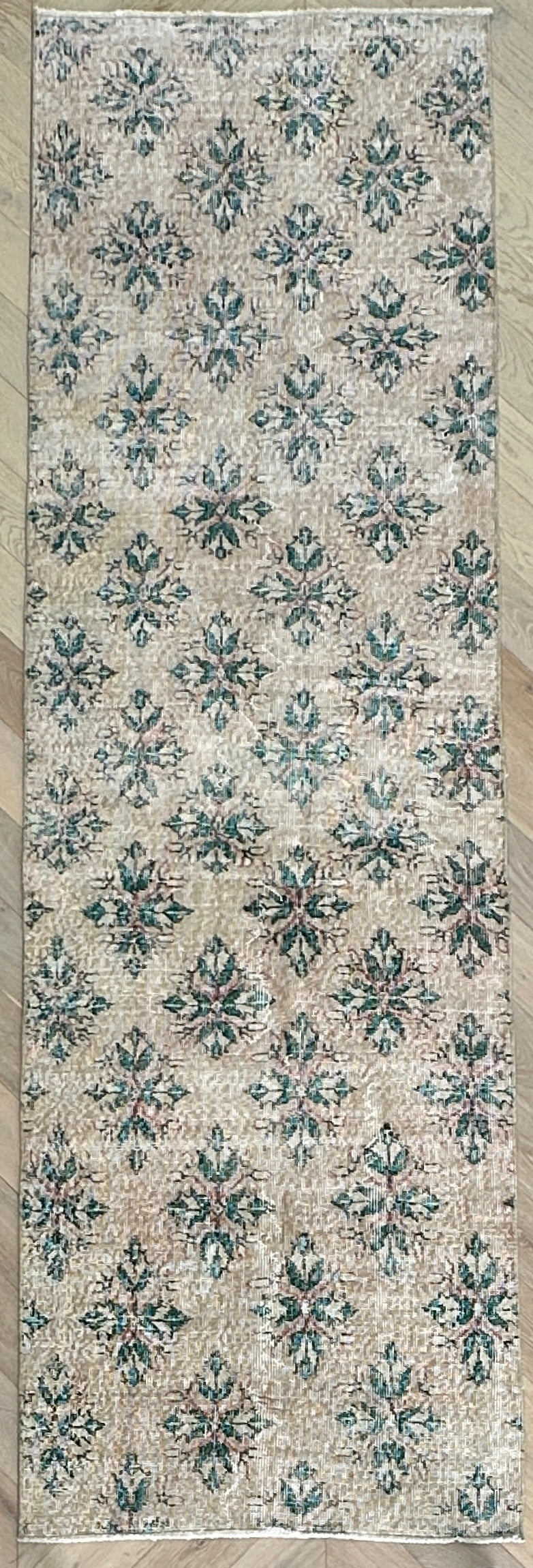 Turkish hand made runner 306x91 cm