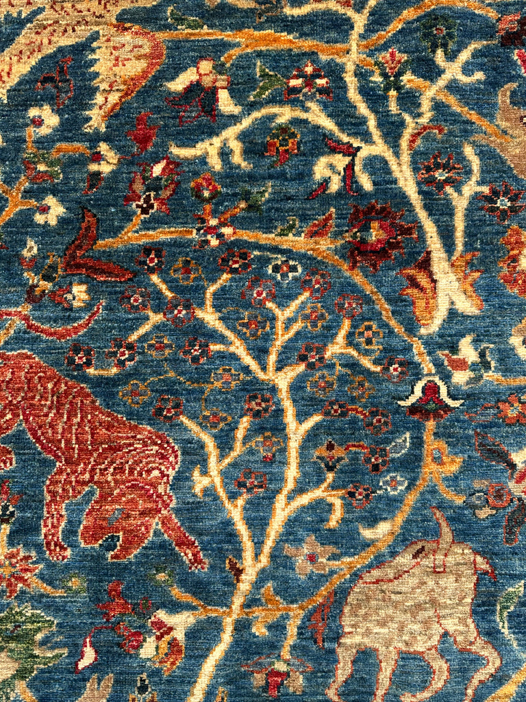 Afghan handmade rug,Chobi. Size:299x251cm